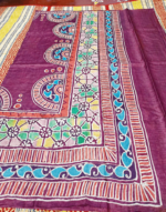 Hand-Batik Pure Gachi Tussar Silk Saree – Artisanal Edition - Image 2