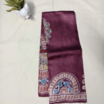Hand-Batik Pure Gachi Tussar Silk Saree – Artisanal Edition