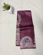 Hand-Batik Pure Gachi Tussar Silk Saree – Artisanal Edition