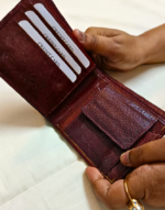 Tussar silk leather Wallet for women – by YaaDevi - Image 2