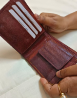 Tussar silk leather Wallet for women - by YaaDevi - Image 2